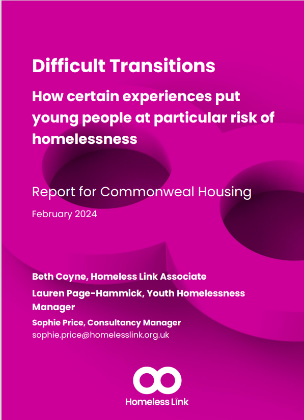youth homelessness report front cover